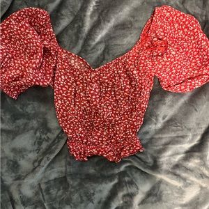 Red summer top